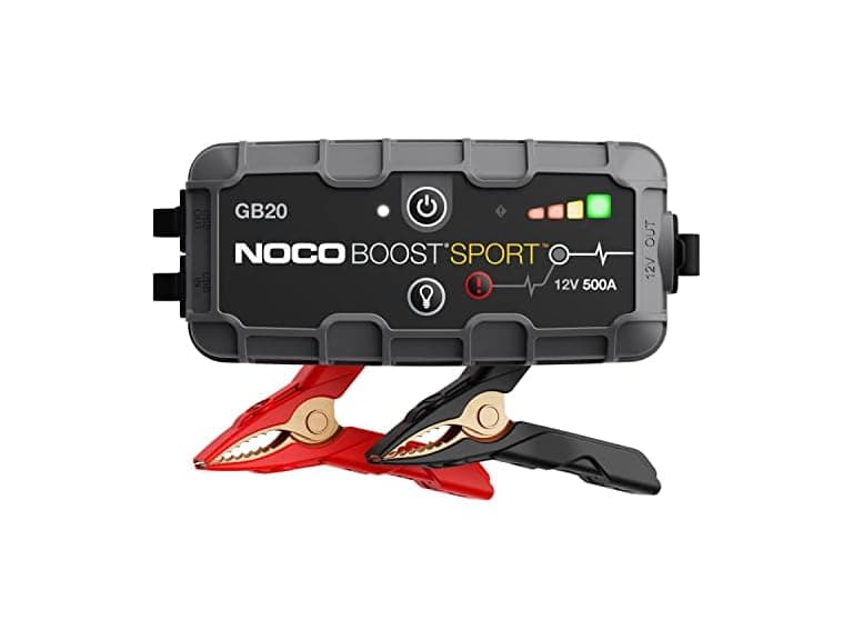 NOCO Boost GB20: 500A UltraSafe Jump Starter – 12V Lithium Battery Booster Pack, Portable Jump Box, Power Bank & Jumper Cables - for 4.0L Gas Engines (Open Box) - Image 1
