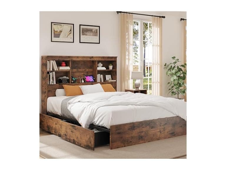 GarveeHome King Size Bed Frame - Image 1