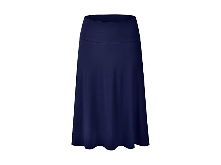 Eimin Women (XL) Lightweight Elastic Waist Skirt - Image 1