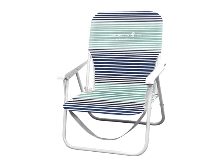 Caribbean Joe Folding Beach Chair, Horizon Stripe - Image 1