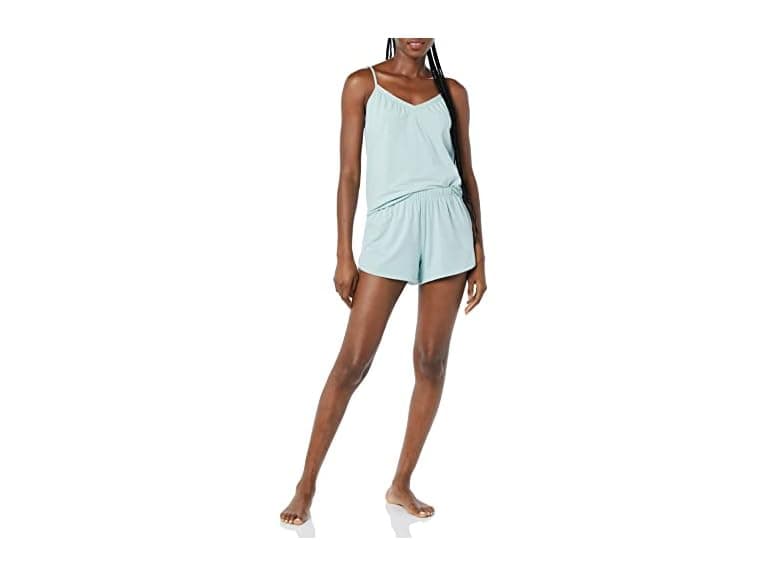 AE Womens Knit Jersey Cami Short PJ Set - Image 1