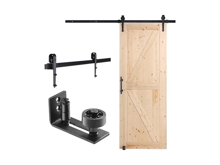 Barn Door and Hardware Kit, 30" x 84" Wood - Image 1