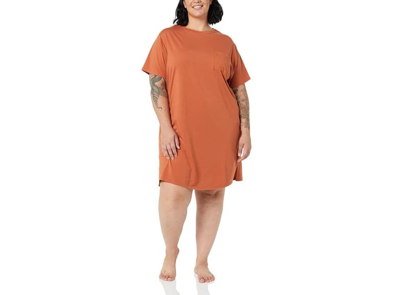 Amazon Essentials Women (1X) Knit Sleep Nightdress - Image 1
