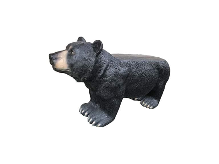 32" Black Bear Bench - Image 1
