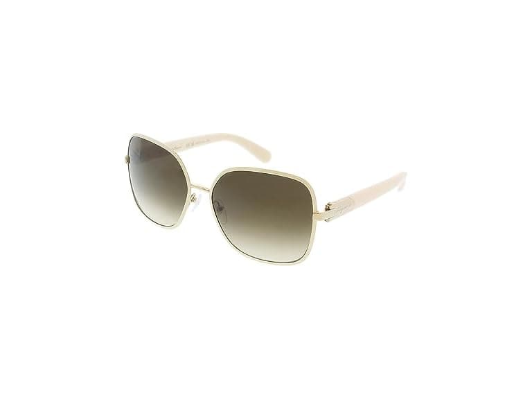 Ferragamo Unisex SF150S Sunglasses Light Gold / Ivory - Image 1