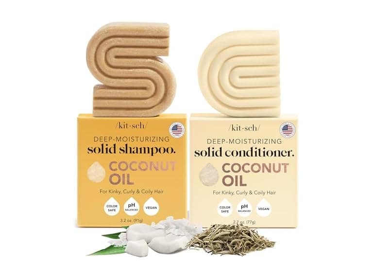 Kitsch Coconut Oil Shampoo and Conditioner - Image 1