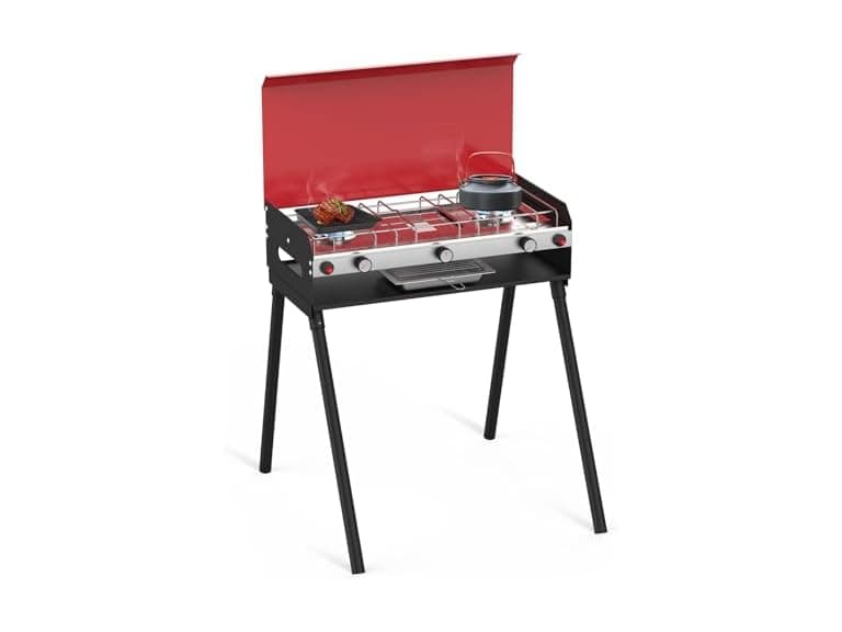 CAMPLUX Propane Camping Stove Red - Image 1