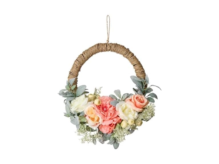 National Tree Company 20" Artificial Spring Hoop Wreath - Image 1