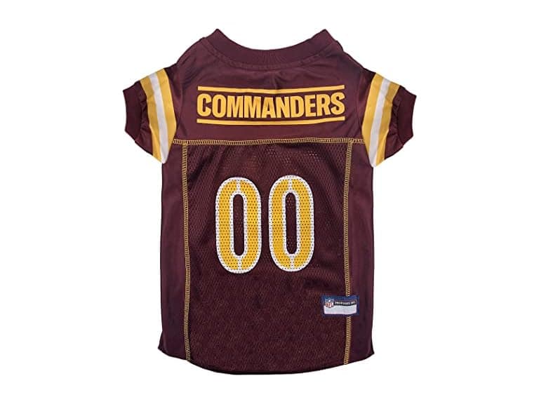 Pets First NFL NFC East Mesh Jersey for Dogs, Commanders - Image 1