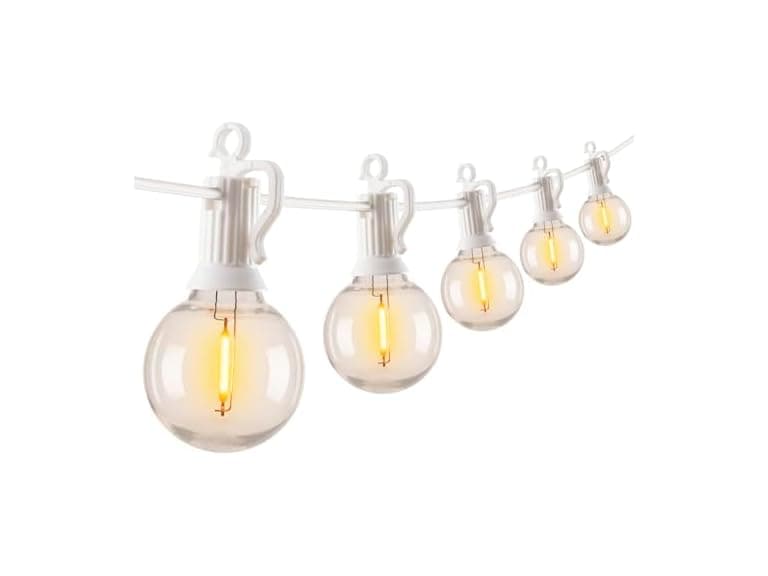 Brightown Outdoor String Lights, 50FT White - Image 1