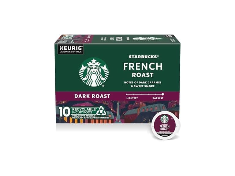 10Ct Starbucks K-Cup Coffee Pods, Dark Roast - Image 1