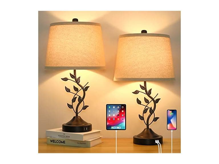 Barith Leaf Table Lamp Set of 2
