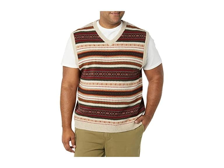 Amazon Essentials Men Lambs Wool Sweater Vest - Image 1