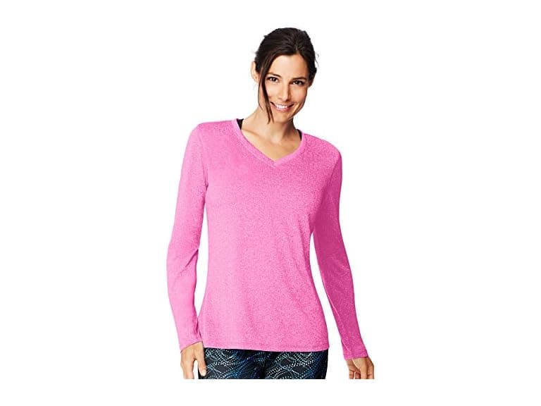 Hanes Women (XL) O9309 Shirt Fresh Berry Heather - Image 1