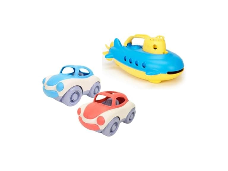 2-Pack Soft Top Car and Submarine Bundle - Image 1