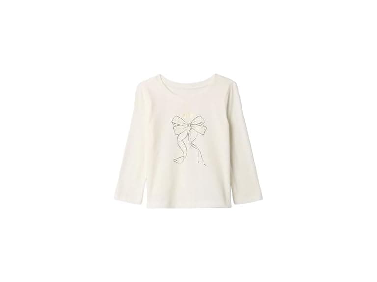 GAP Girls Long Sleeve Logo Tee T-shirt - Image 1