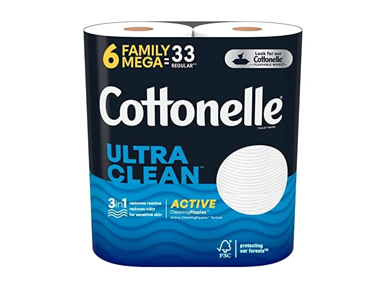 Cottonelle Ultra Clean Toilet Paper 6ct - Image 1
