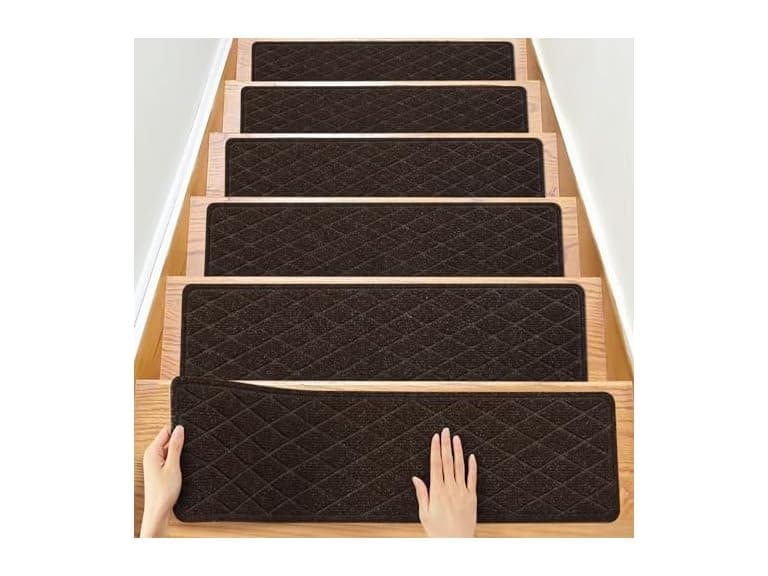 Safotad Stair Treads Coffee Brown 15pk - Image 1