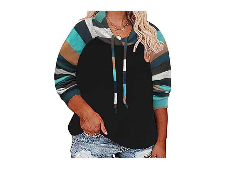 Tiyomi Women (3XL) Drawstring Hoodie Long Sweater - Image 1