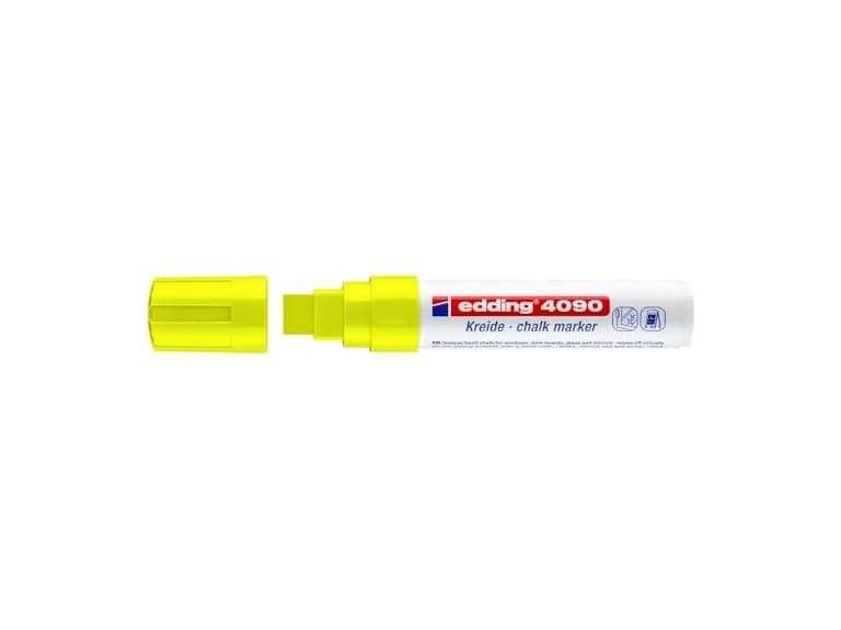 edding 4090 Chalk Marker - neon-Yellow - 5 Pens - Image 1