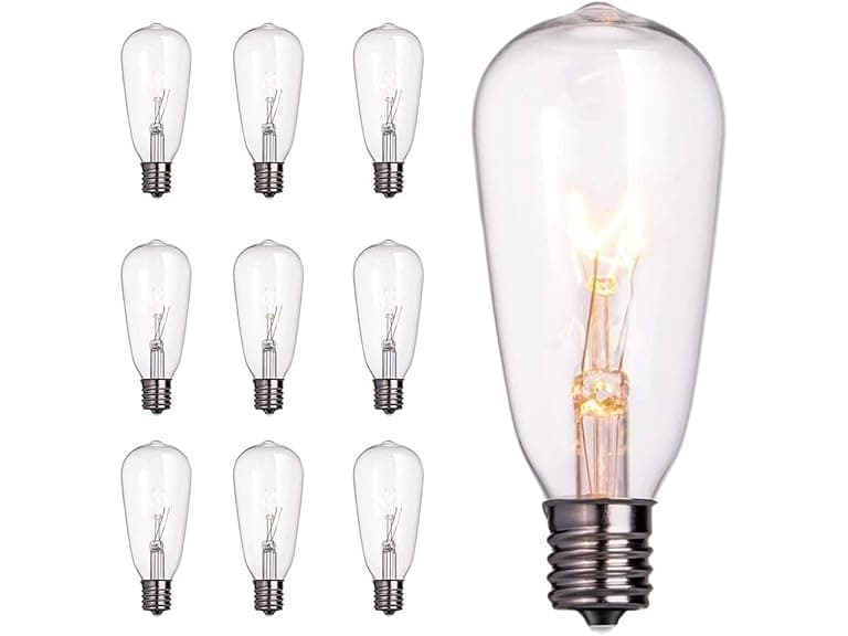 Brightown 10 Pack Edison Replacement Lights - Image 1
