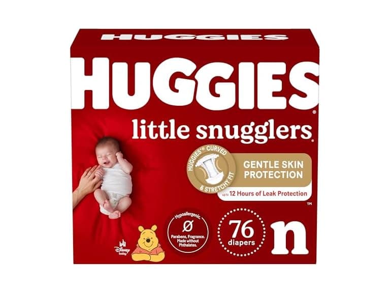 Huggies Newborn Diapers, 76ct - Image 1