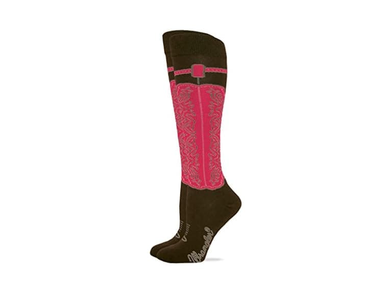 Wrangler Women (6-8) Ladies Wild West Boot Socks - Image 1