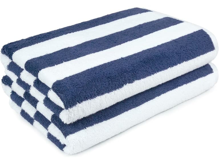 Amazon Basics Cabana Stripe Beach Towel - Image 1