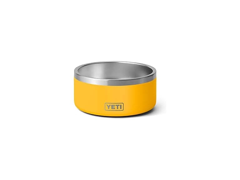 YETI Boomer 4, Stainless Steel- Alpine Yellow - Image 1