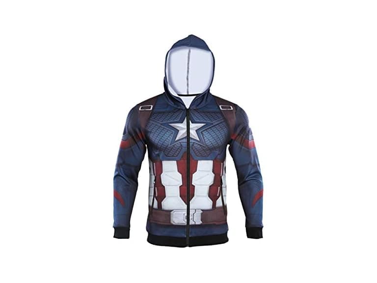 WKDFOREVER Men's (S) 3D Captain Fashion Cosplay - Image 1