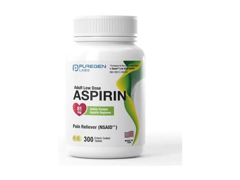 Puregen Aspirin 81mg (300ct) - Image 1