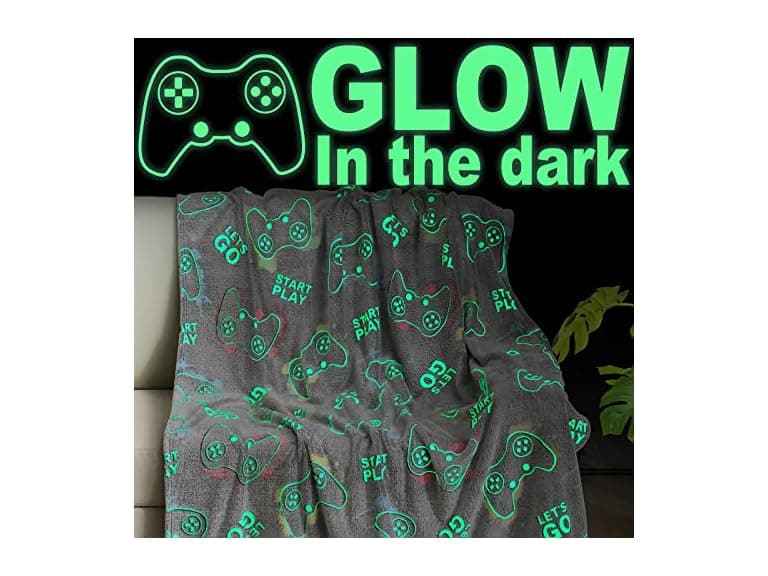 Dinosaur Glow In The Dark Blanket Dino - Image 1