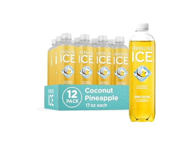 12PK Sparkling Ice, Coconut Pineapple Sparkling Water - Image 1