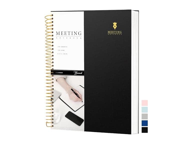 Meeting Notebook for Work with Action Items Hardcover - Image 1