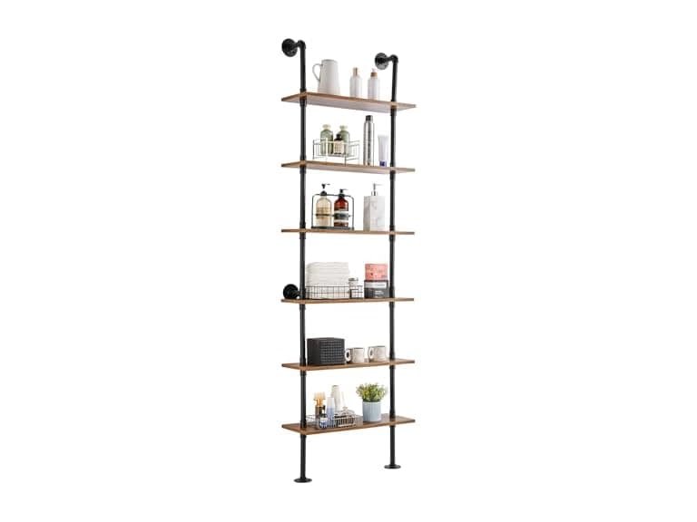 Industrial Pipe Shelf, 6 Tier 24x9.84in - Image 1