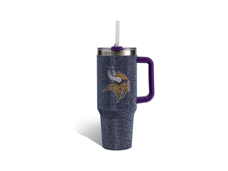 MINNESOTA VIKINGS 40oz Bling Tumbler - Image 1
