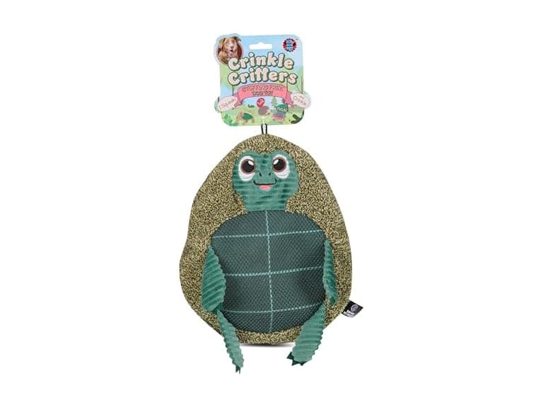 Bow Wow Pet Stuffing-Free Fleck Fur Animal Dog Toy - Image 1