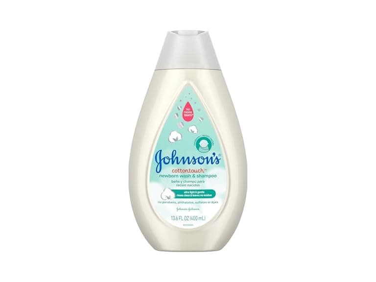 Johnsons CottonTouch Newborn Wash Shampoo 13.6oz - Image 1