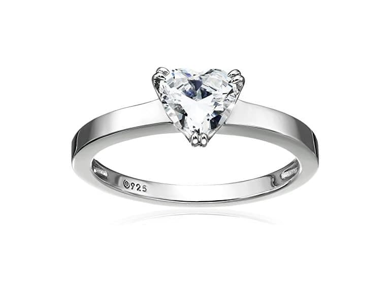 Amazon Essentials (SZ 9) Ring Solitaire Platinum - Image 1