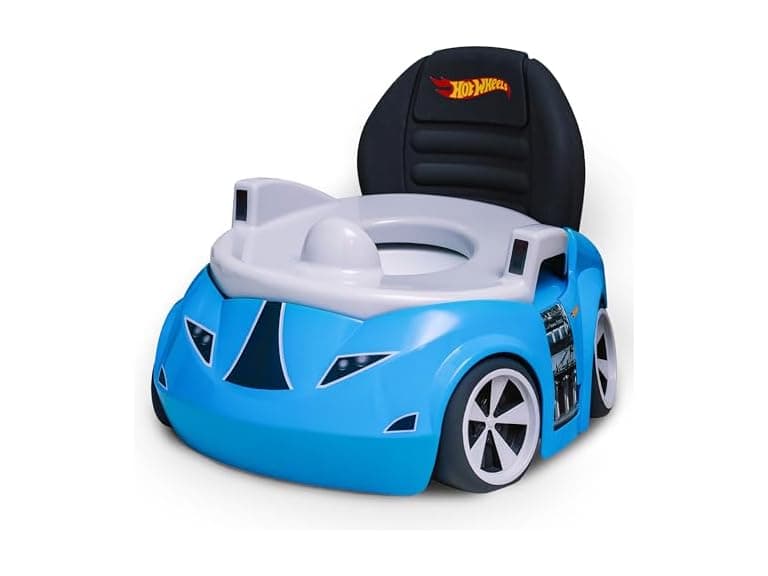 Hot Wheels Blue Race Car Potty Training Toilet - Image 1