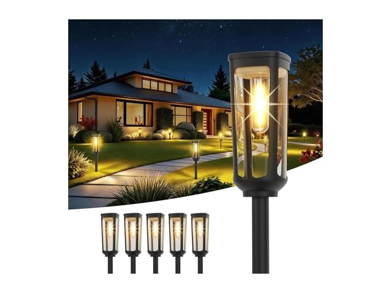 JEJOT Solar Pathway Lights 6-Pack - Image 1