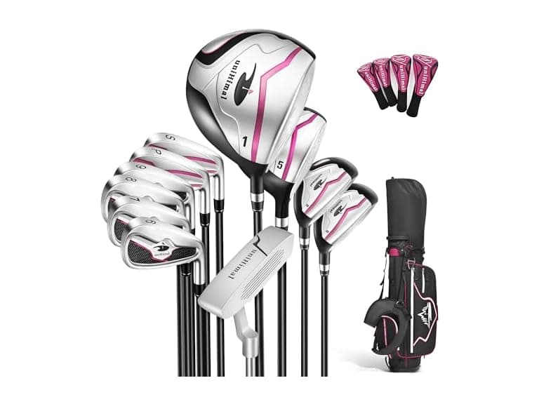 UNIHIMAL BC6275260565996 golf club set (Black Pink) (Open Box) - Image 1