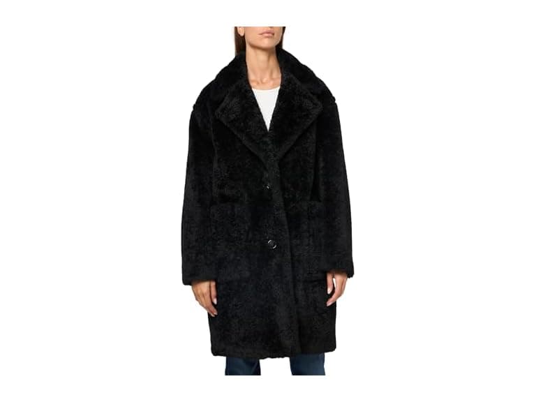 BOSS Catedy MidLength Teddy Coat - Image 1