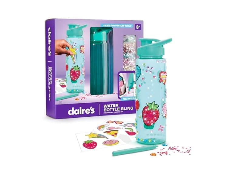 Claires Water Bottle Bling Decorating Set - Image 1
