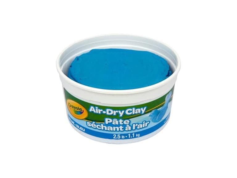 Crayola Air Dry Clay, 2.5lb Tub, Blue - Image 1