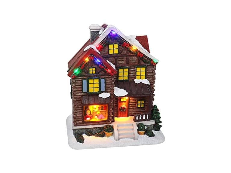 Top Treasures Christmas Village Log Cabin - Image 1