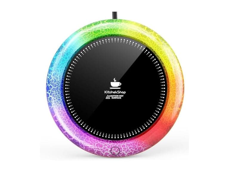 Coffee Mug Warmer with 7 LED Lights - Image 1