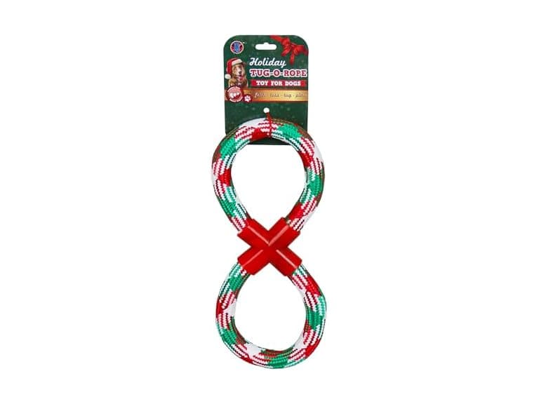 Bow Wow Pet Tug-O-Rope Holiday Dog Tug Toy - Image 1