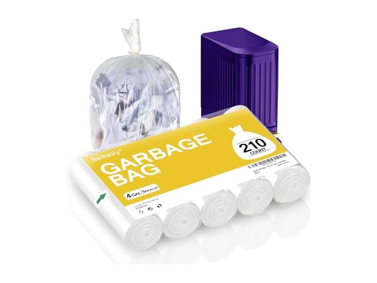 heihaily 4 Gallon Garbage Bags 210 Count - Image 1