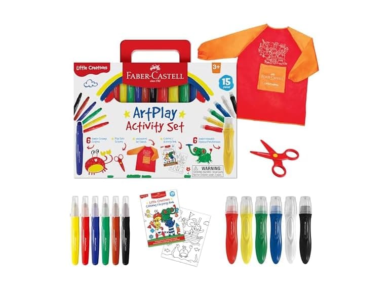 Faber-Castell Little Creatives ArtPlay Set: 15 Piece Toddler Art Set - Image 1